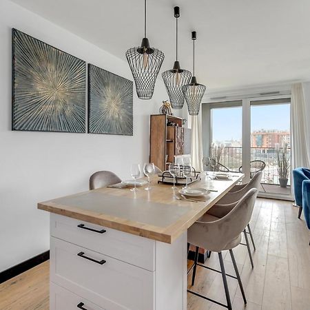 Chlebova - Riverside View Terrace, Free Parking, Gym & Kidsplay By Downtown Apartments Danzica Esterno foto