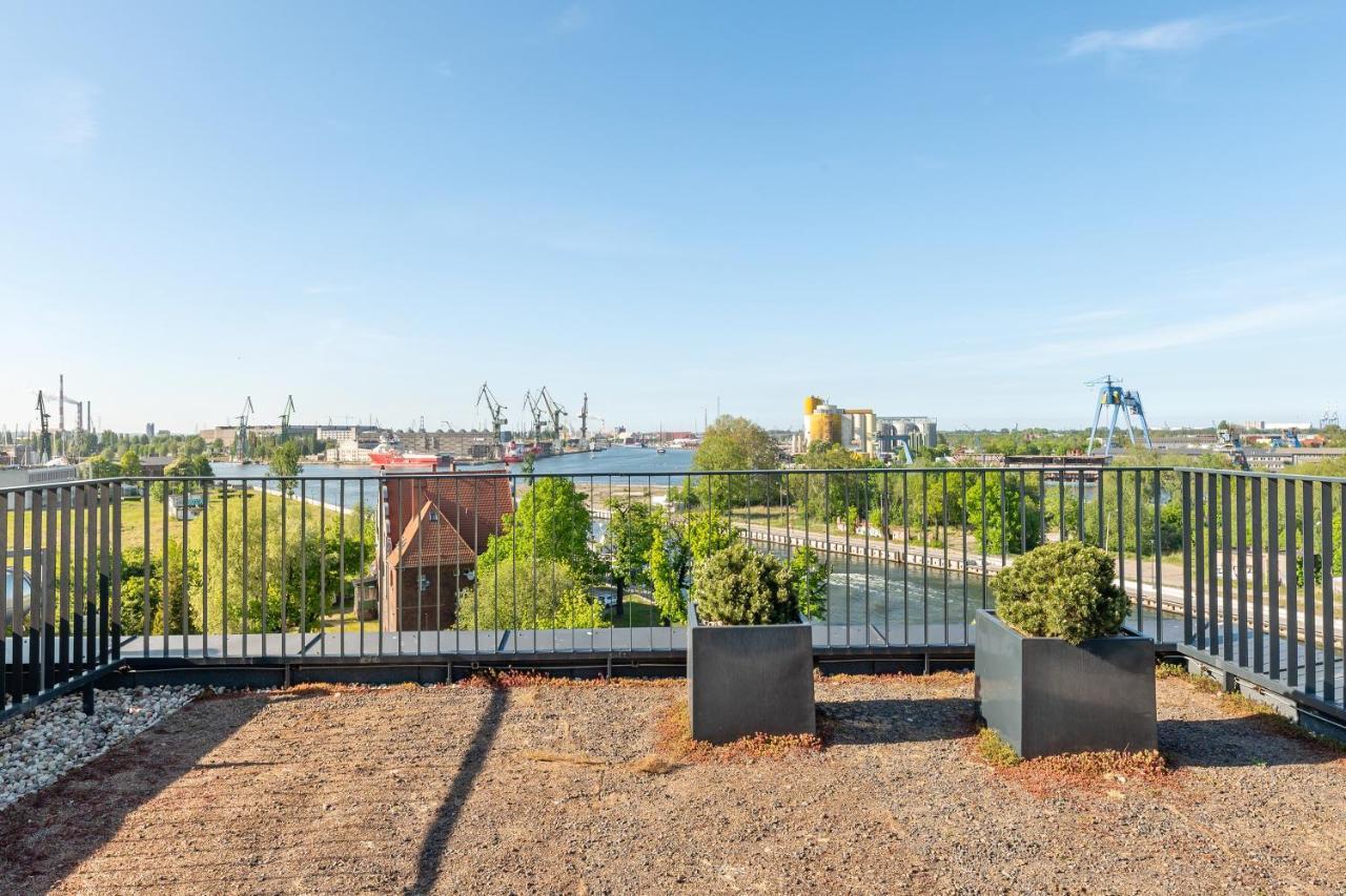 Chlebova - Riverside View Terrace, Free Parking, Gym & Kidsplay By Downtown Apartments Danzica Esterno foto