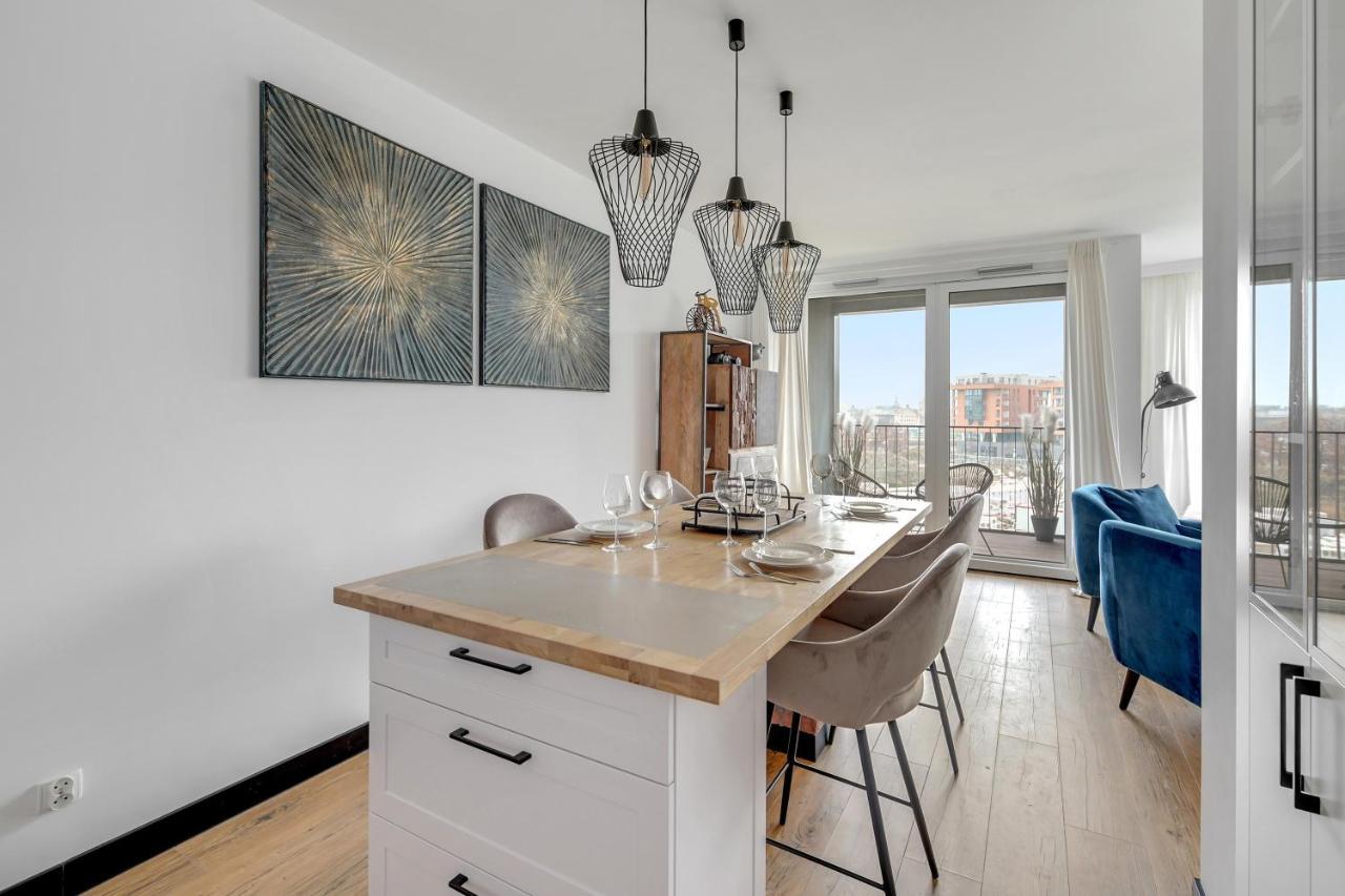 Chlebova - Riverside View Terrace, Free Parking, Gym & Kidsplay By Downtown Apartments Danzica Esterno foto