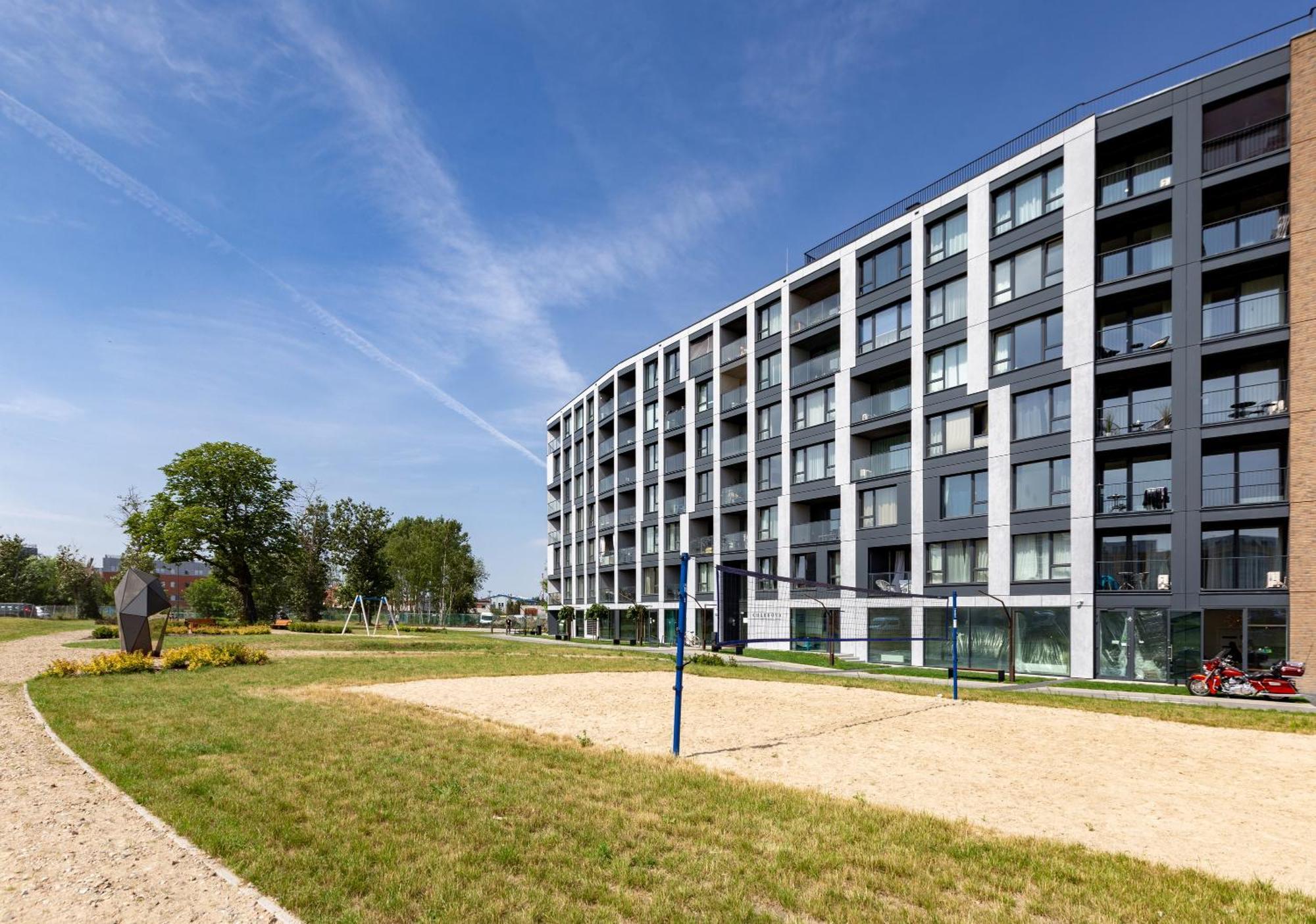 Chlebova - Riverside View Terrace, Free Parking, Gym & Kidsplay By Downtown Apartments Danzica Esterno foto