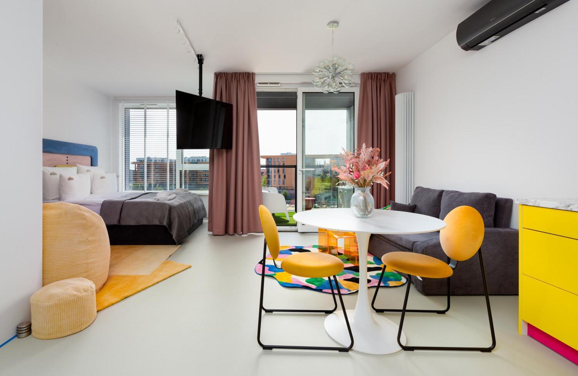 Chlebova - Riverside View Terrace, Free Parking, Gym & Kidsplay By Downtown Apartments Danzica Camera foto